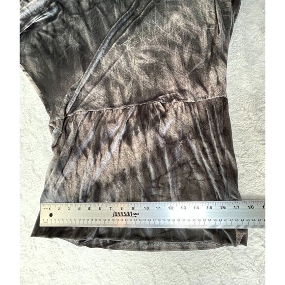 Petit Pois by Viviana G Velour Dolman Sleeve Tunic Dress Gray Stretch Casual - Picture 4 of 9